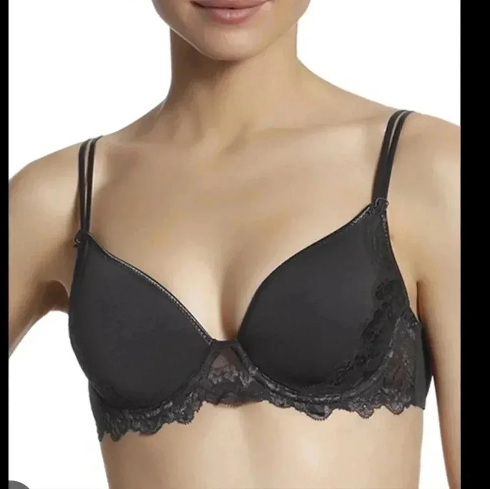 Simone Perele Amour 3D Plunge Bra, Anthracite